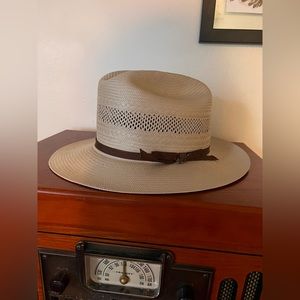 Stetson Open Road Vented Straw Cowboy Hat